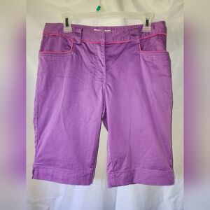 Titania Golf- Size 8- Purple & Pink Bermuda Golf Shorts